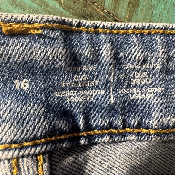 Old Navy High Rise OG Straight Denim Jeans Size 16 - Picture 6 of 9